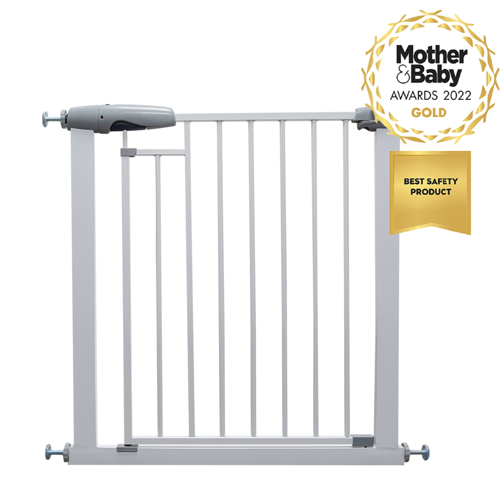 Callowesse Freedom Stair Gate Auto-Close Magnetic Two-Lock System – 76-83cm