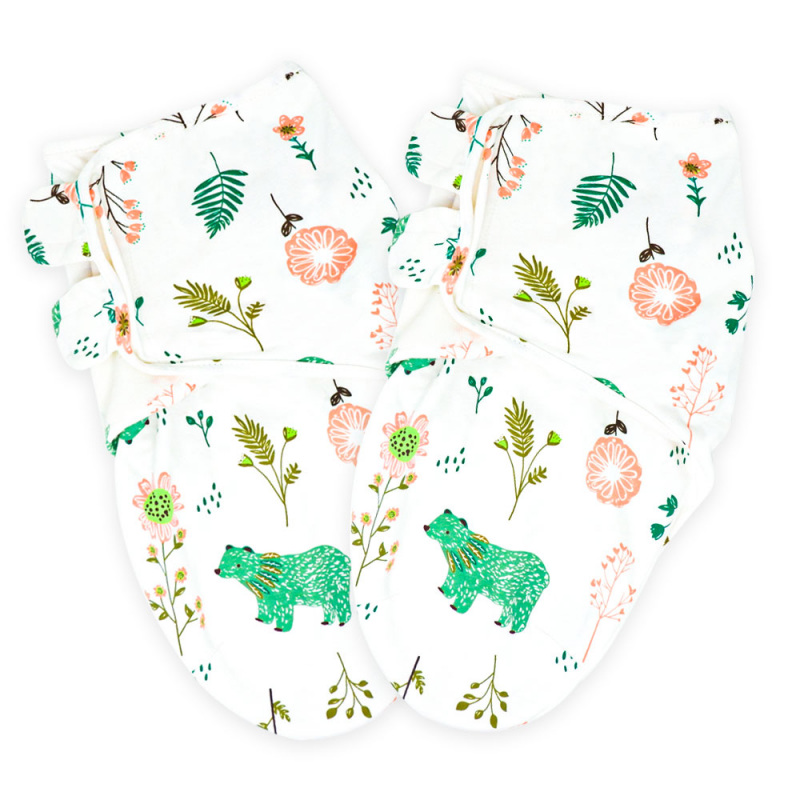 Bears and Blossoms Swaddle