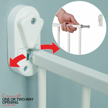 Callowesse Screwfit Metal Stair Gate Two-Way-Opening