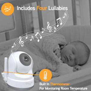 Callowesse SmartView Soothing Lullabies & Room Temperature Monitoring