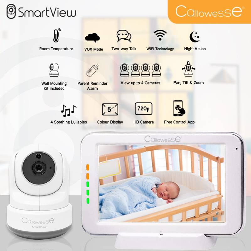 1 Camera HD 5 Video Baby Monitor