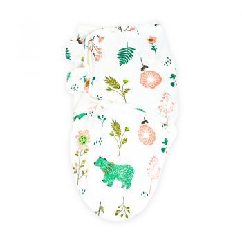 Bears and Blossoms Swaddle