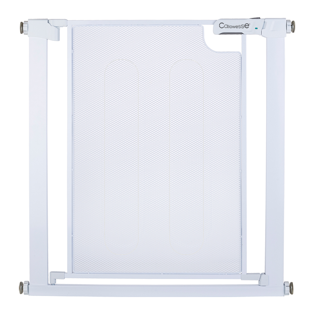 Callowesse Metal Mesh Child Pet Pressure Fit Safety Gate 75 82cm x H76cm Suitable for Doors and Stairs Glacial Callowesse Limited