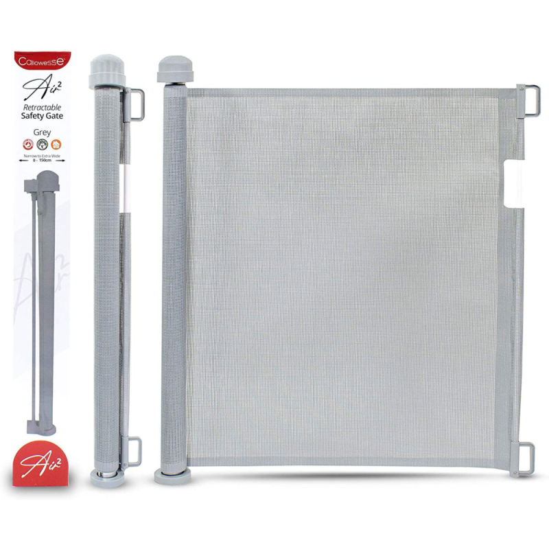 Callowesse Air2 Retractable Stair Gate 0-150cm - Grey - Image 8