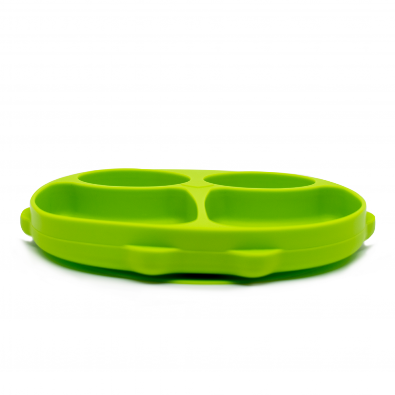 Callowesse Animal Silicone Plate – Green Owl 1