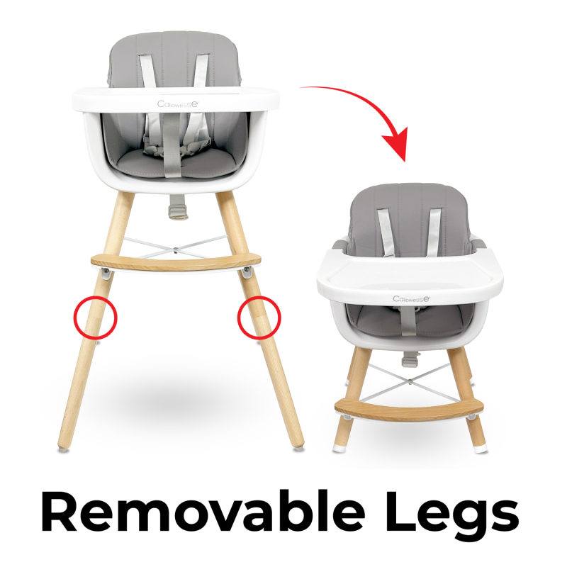 Elata highchair with removed legs