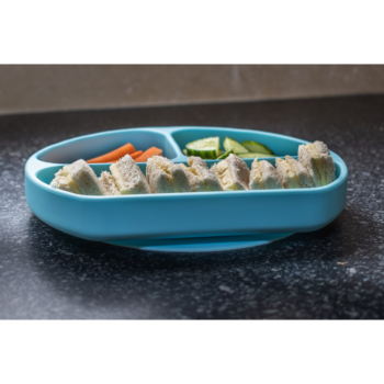 Callowesse Silicone Suction Plate Food Blue 1