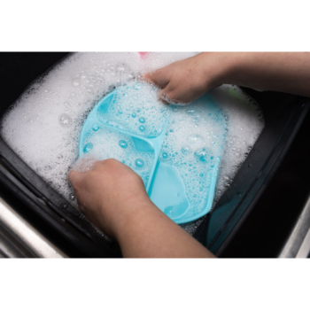Callowesse Silicone Suction Plate Wash Blue