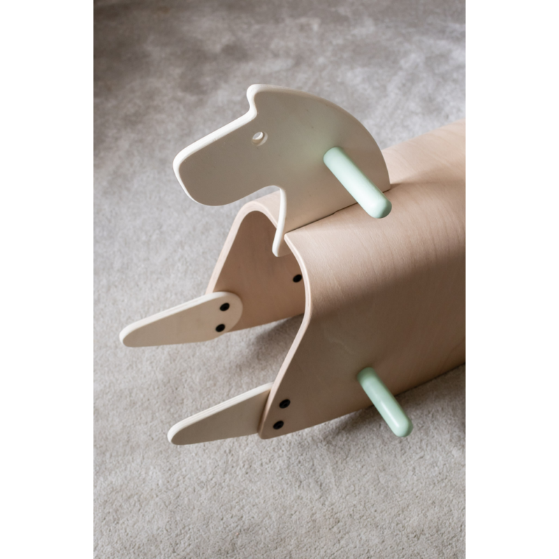 Callowesse Pinto Wooden Rocking Horse - Image 9