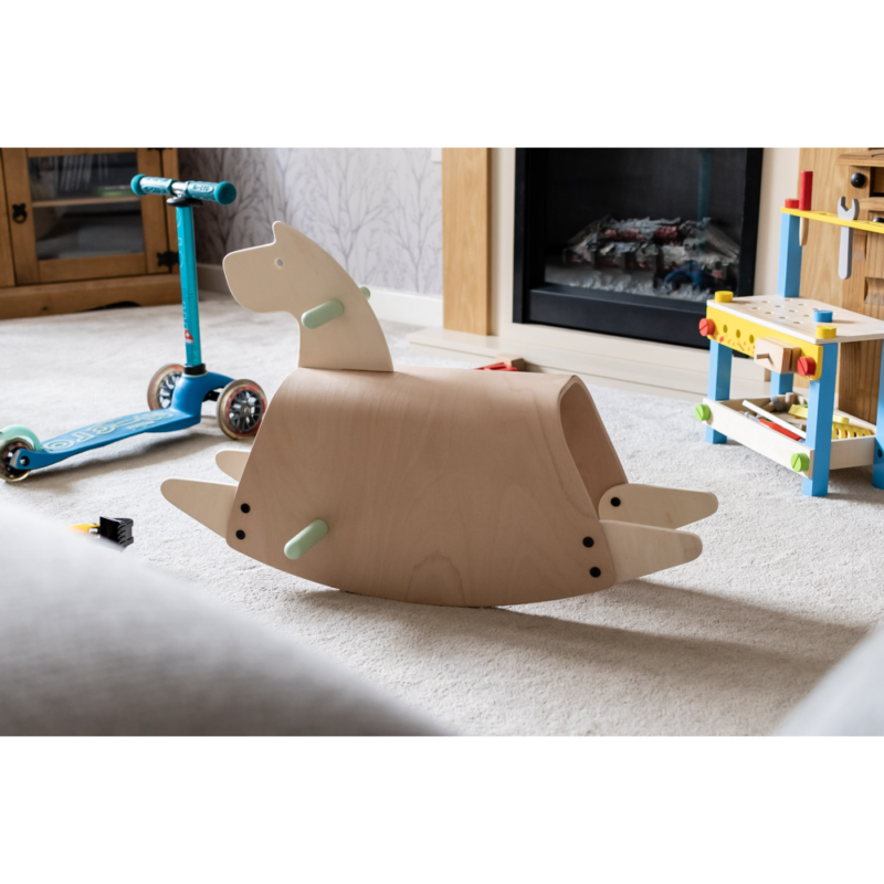 Callowesse Pinto Wooden Rocking Horse - Image 12