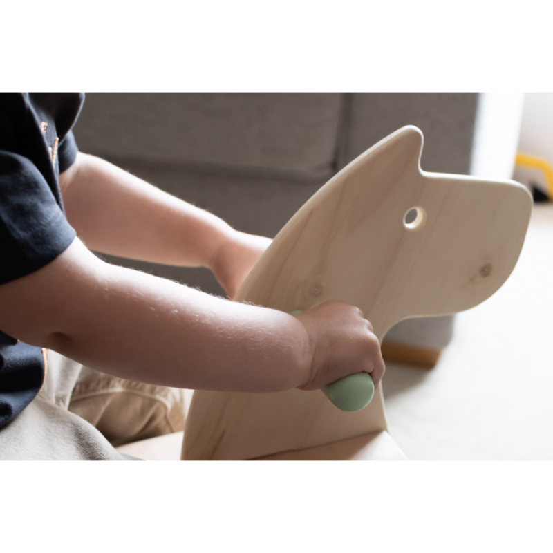 Callowesse Pinto Wooden Rocking Horse - Image 13