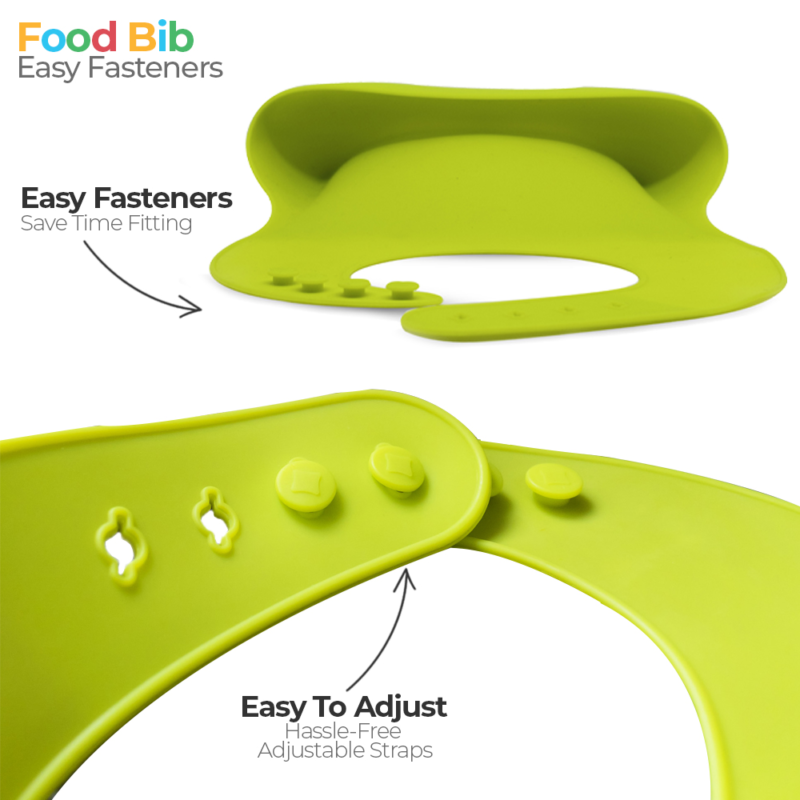 Callowesse Silicone Bib Easy-Fasteners