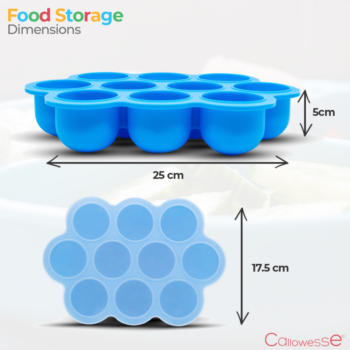 Callowesse Silicone Food Storage Dimensions