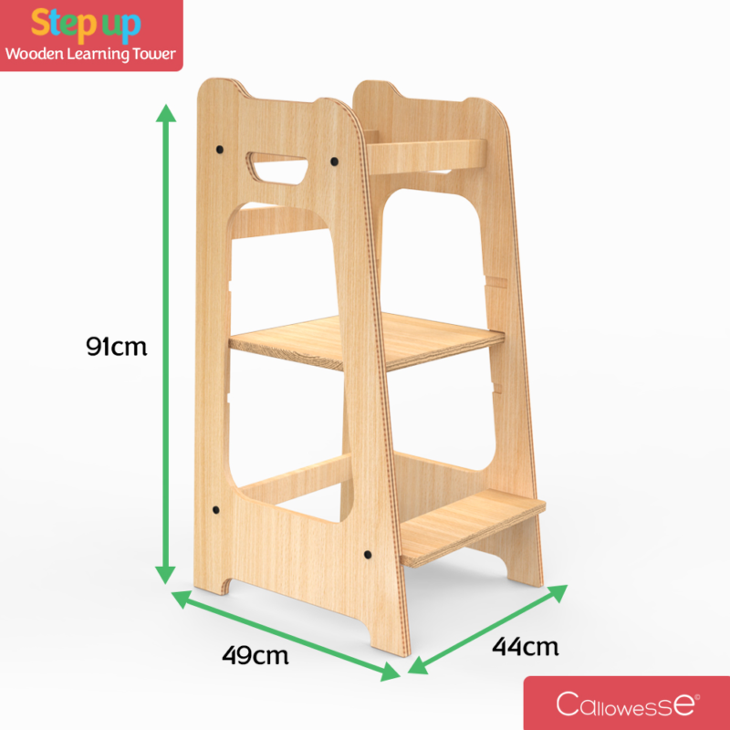 Callowesse Step-Up Wooden Learning Tower – Kitchen Helper for Toddlers - Image 2