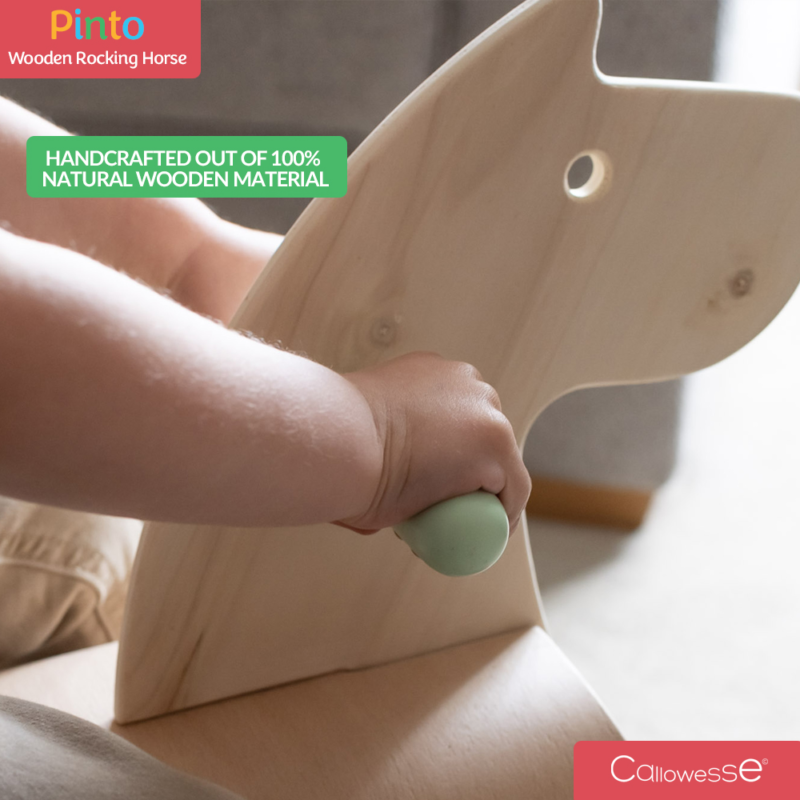 Callowesse Pinto Wooden Rocking Horse - Image 5