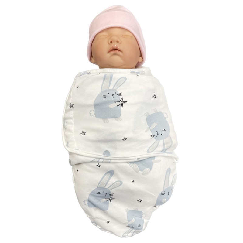 Callowesse Newborn Baby Swaddle - 0-3 Months - Bunny Buddies - Image 3