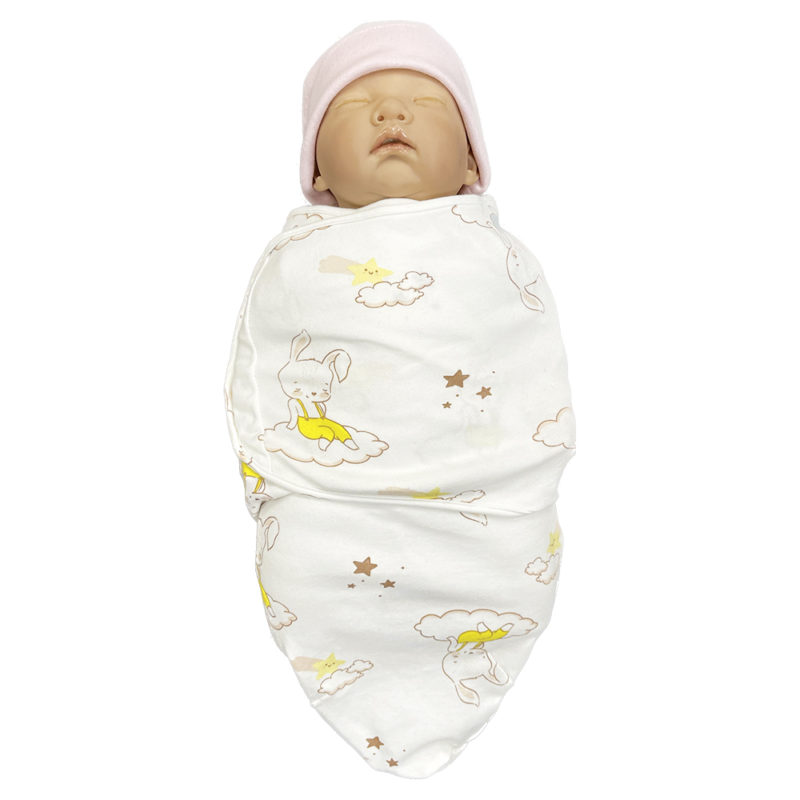 Callowesse Newborn Baby Swaddle - 0-3 Months - Bunny Dreams - Image 3