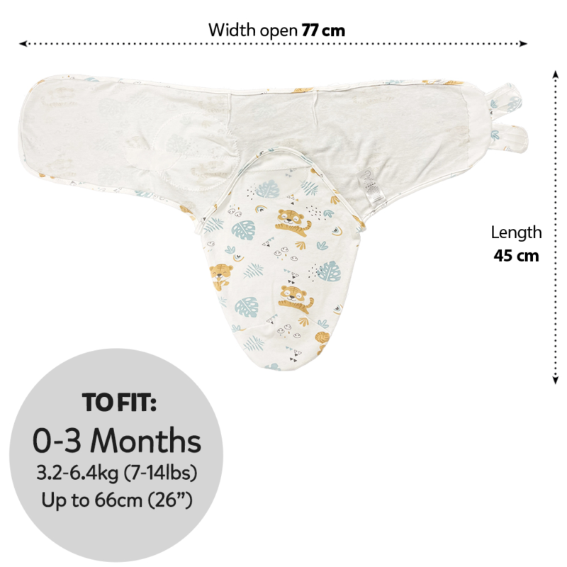 Callowesse Newborn Baby Swaddle - 0-3 Months - Curious Cubs - Image 7
