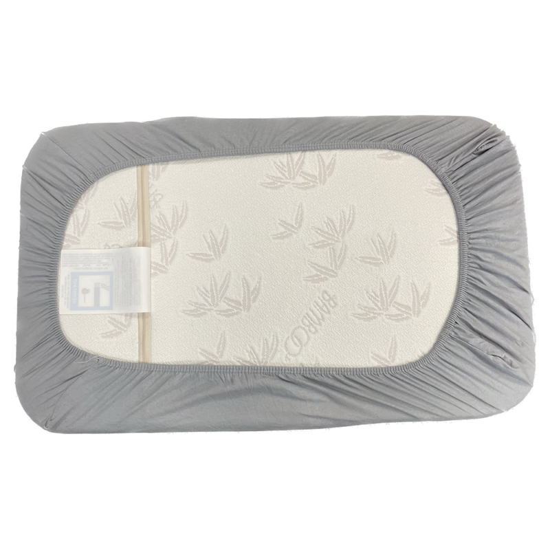 Callowesse Fitted Sheet For Side Sleeping Crib - Grey - Pack of 2 - Image 4