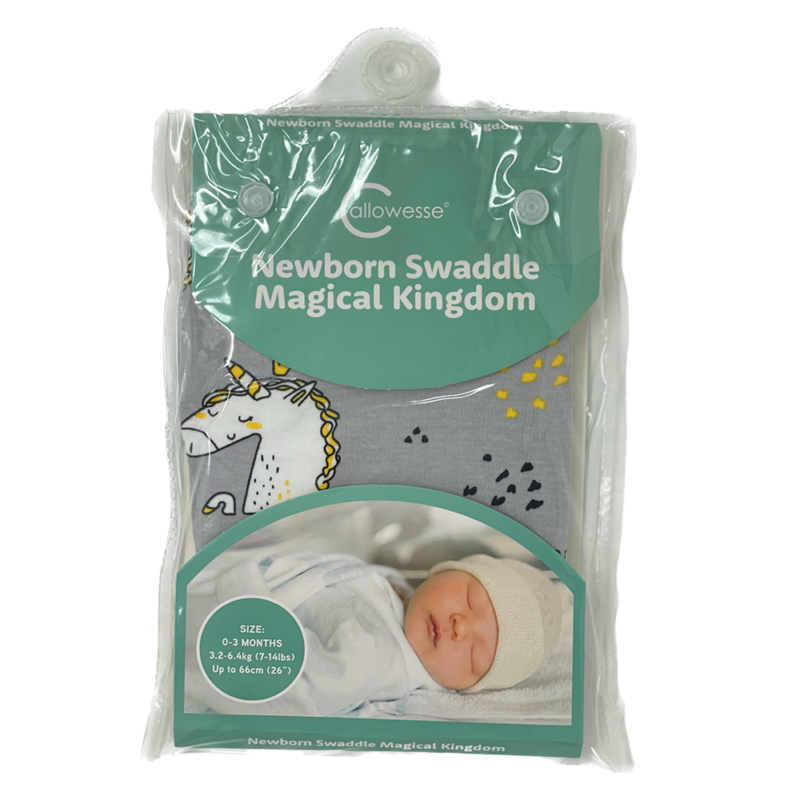 Callowesse Newborn Baby Swaddle - 0-3 Months - Magical Kingdom - Image 6