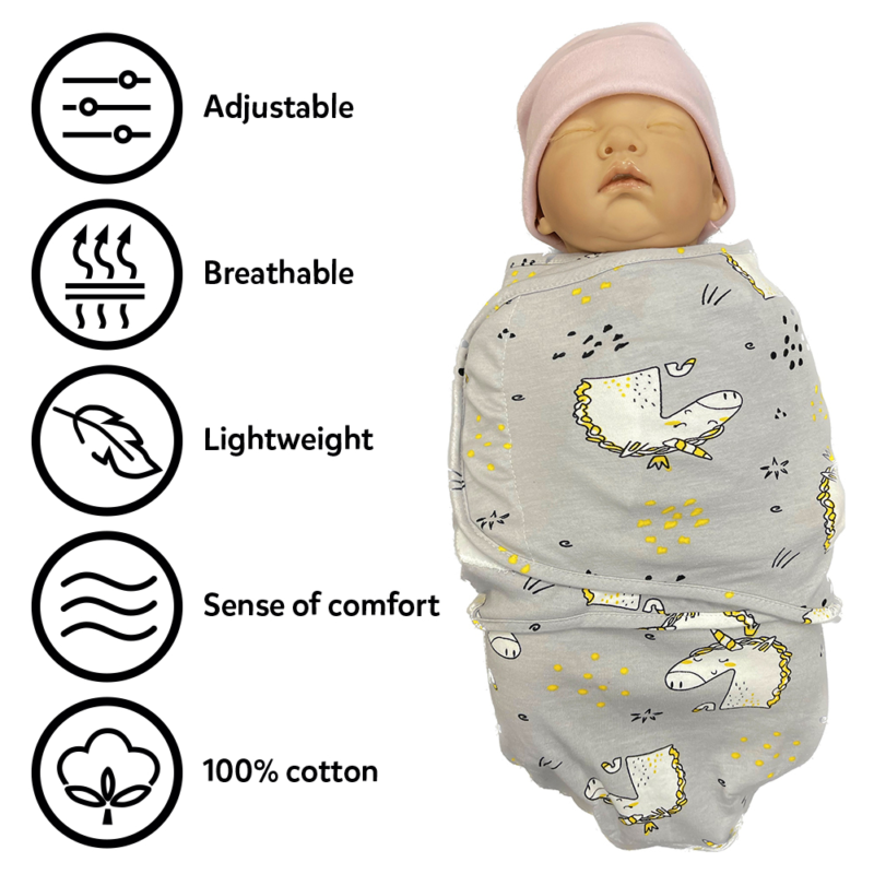 Callowesse Newborn Baby Swaddle - 0-3 Months - Magical Kingdom - Image 5