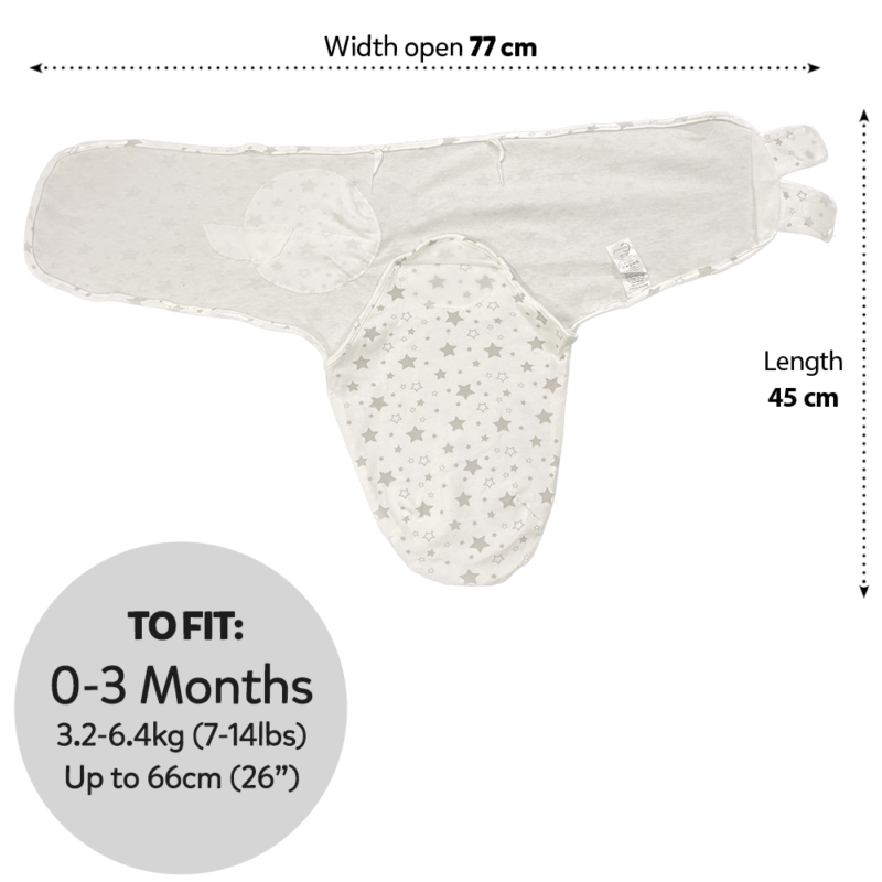 Callowesse Newborn Baby Swaddle - 0-3 Months - Starry Night - Image 7